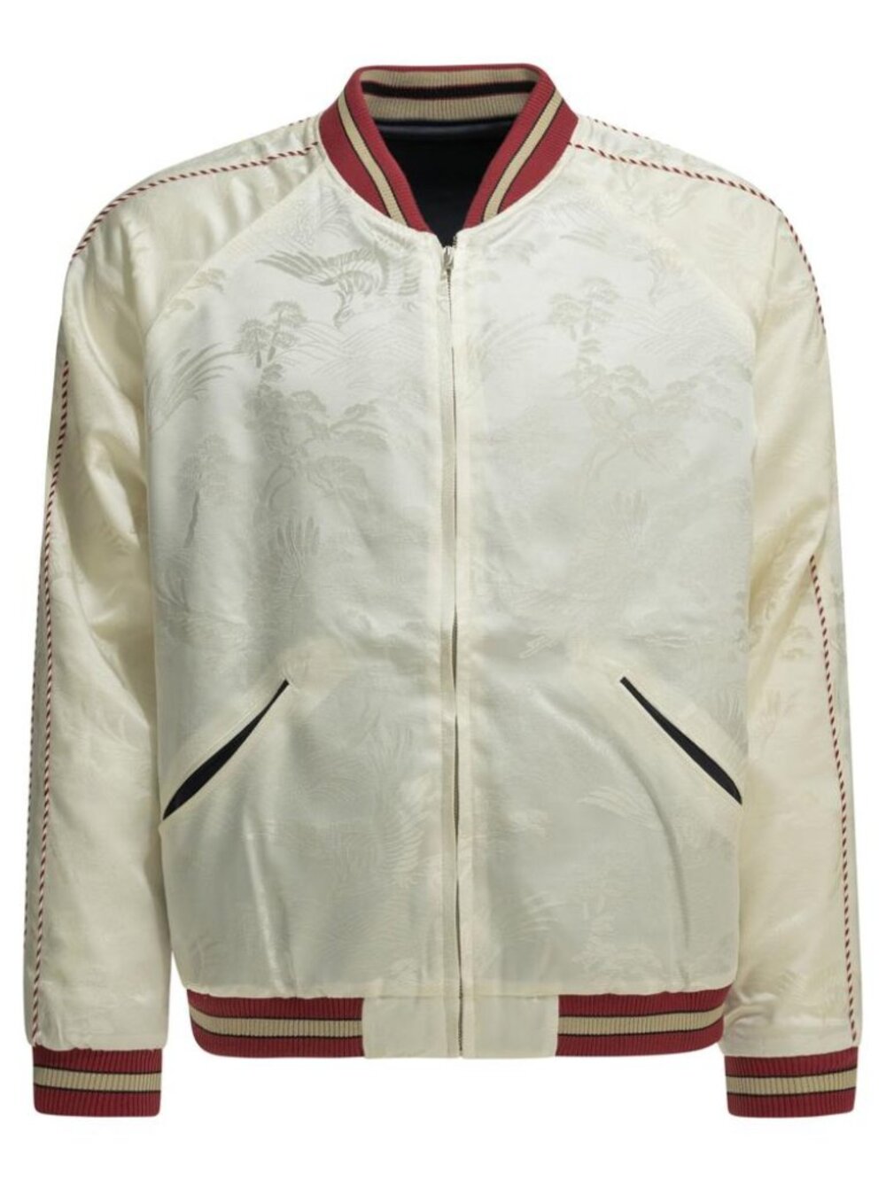 Beams Plus Oriental Reversible Bomber Jacket Tag Size M Men
